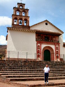 Oropeza, Peru temple (templo de Oropeza), with Carlos Ramos, who managed the restoration